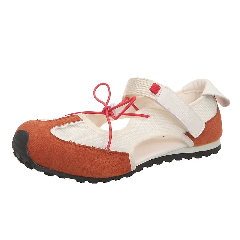 Aiertu  -  Women Shoes Sneakers Casual Flats Canvas Shoes Lace Up Summer Trend Dress Zapatos Mujer Breathable Shallow New Ladies Shoes Aiertu