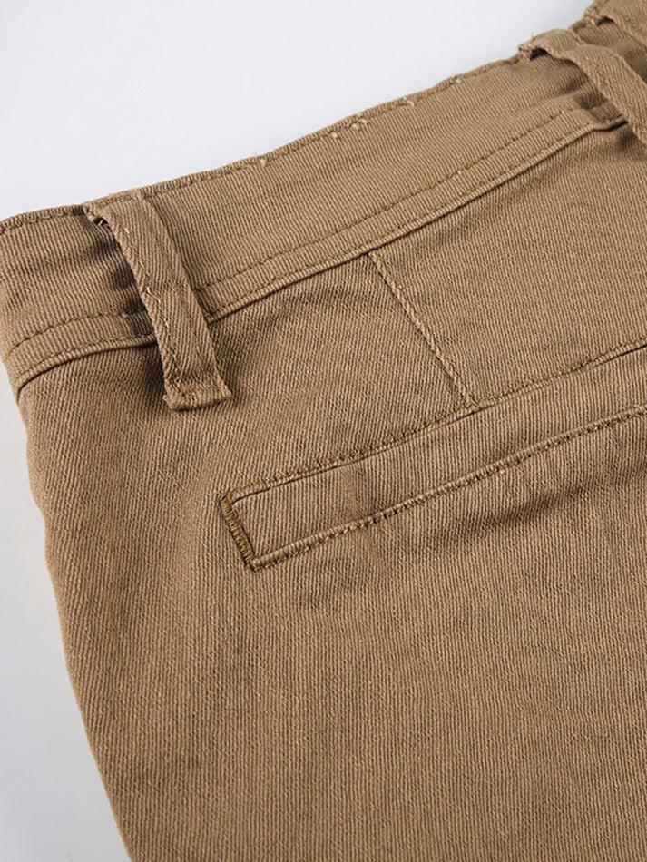 Aiertu  -Vintage Basic Low-Waist Denim Shorts aiertu