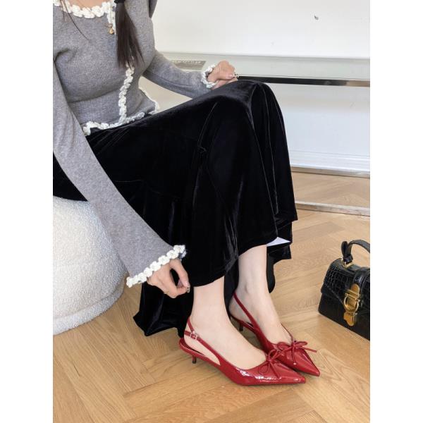 Aiertu  -  Closed Toe Sandals Fashion Womens Shoes 2025 High Heels Med Espadrilles Platform Luxury Stiletto High-heeled Elastic Band Girls Aiertu