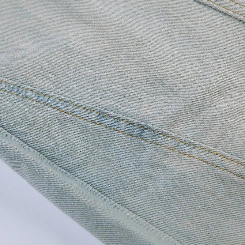 Aiertu  -  Female Vintage Chic High Streetwear Sexy Back Split Mermaid Skirts Woman Long Denim Skirt Low Rise Skinny Jean Skirts Aiertu