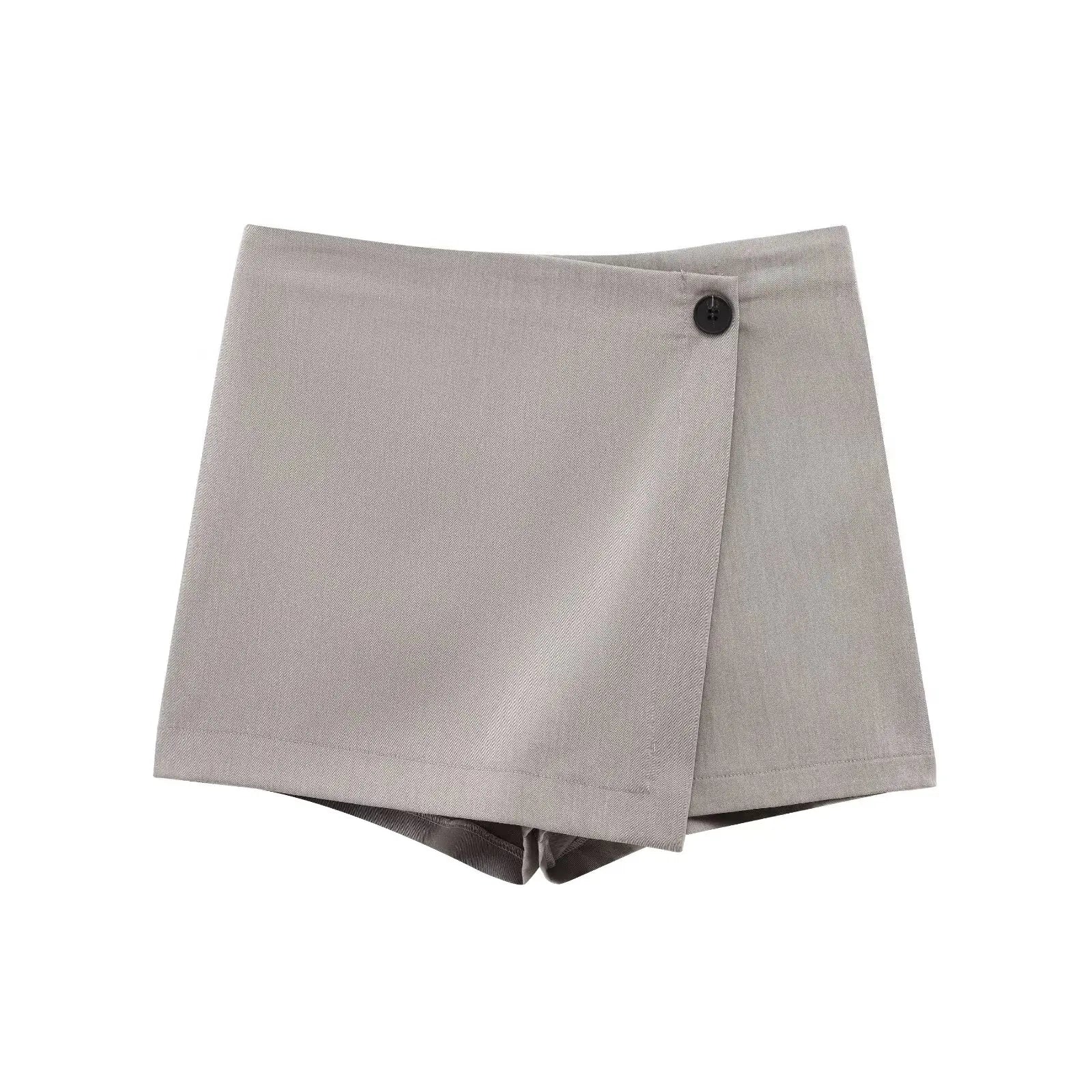 Aiertu  -  New Fashion Women Solid High Waist Wrap Elegant Shorts Skirts Aiertu