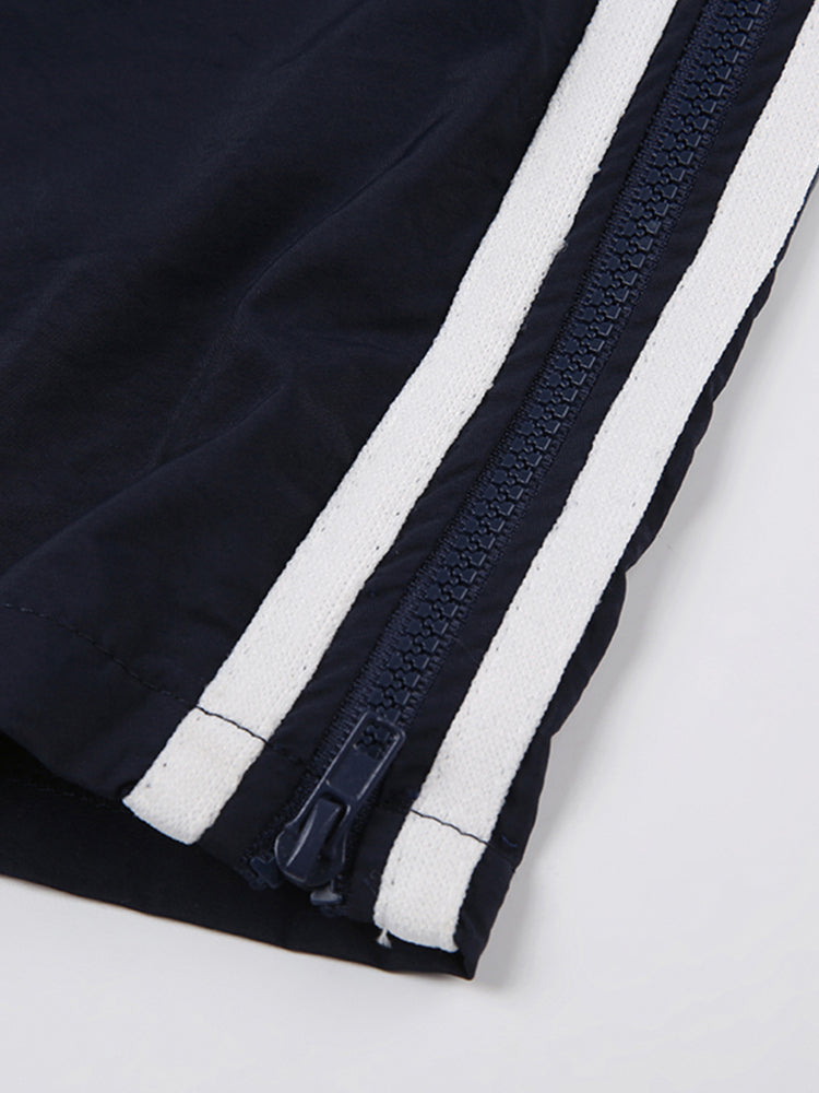 Aiertu - summer inspo Hot Side Zipper Split Contrast Stripe Loose Casual Women Straight Leg Pants Y2K Baggy Trousers Aiertu