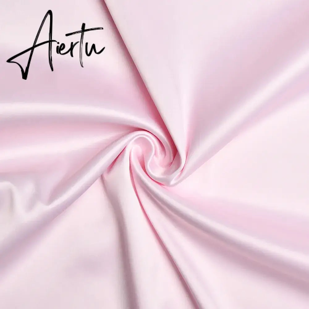 Elegant Solid Satin Women'S Skirt Fashion Slim High Waist Maxi Skirts Elegant Simple Slik Casual Female Clothing Aiertu