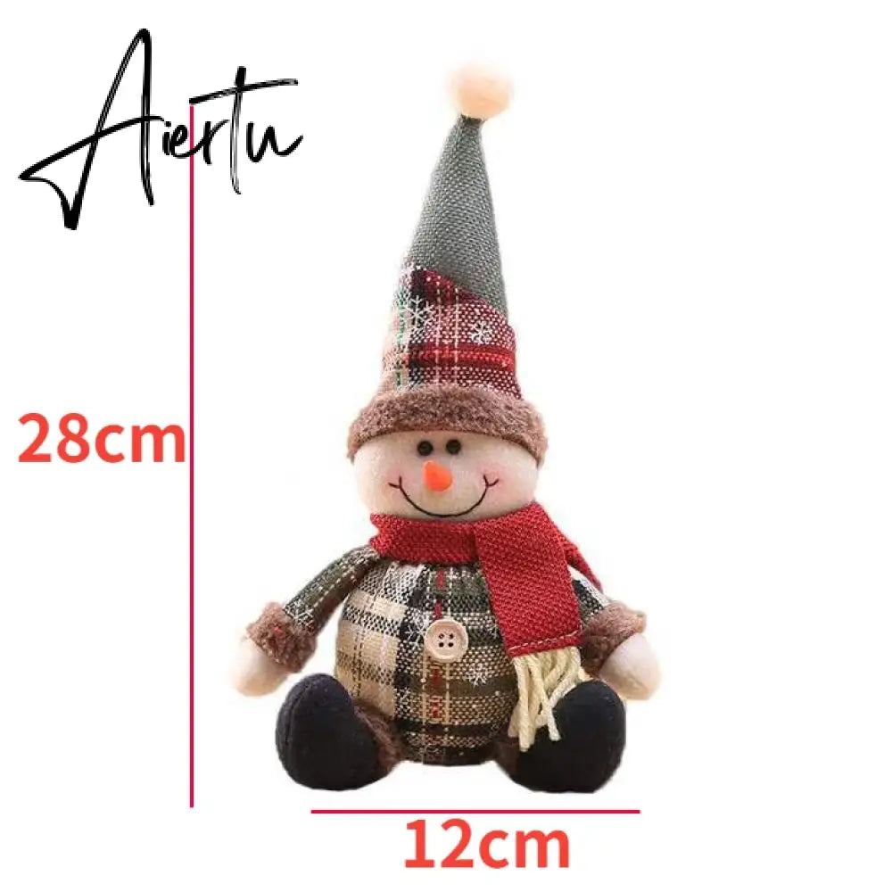 Elk Santa Dolls Christmas Pendants Merry Christmas Pendants Hanging Ornaments Xmas Party New Year Decorations Navidad Noel Aiertu