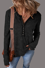 Aiertu  -Casual Plaid Buttons Patchwork V Neck Tops(3 Colors) aiertu