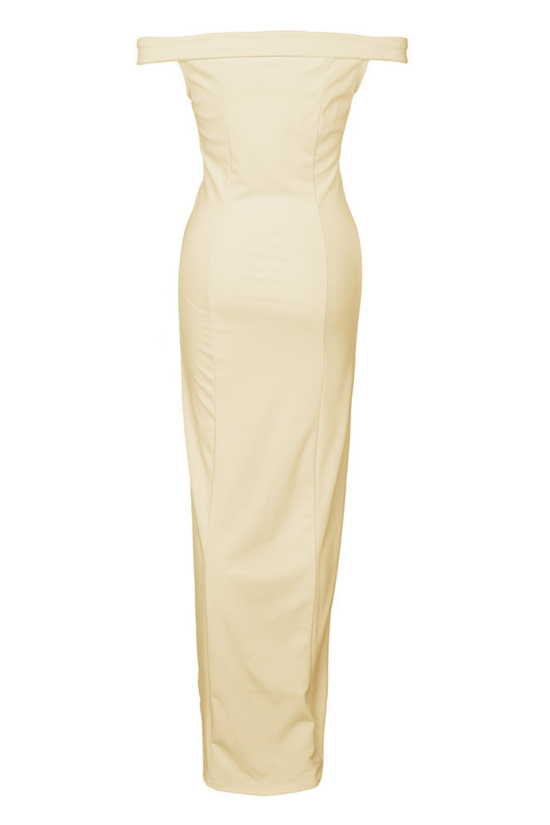 Aiertu  -  Fashion Elegant Solid Backless High Opening Off the Shoulder Irregular Dress Dresses(5 Colors) Aiertu