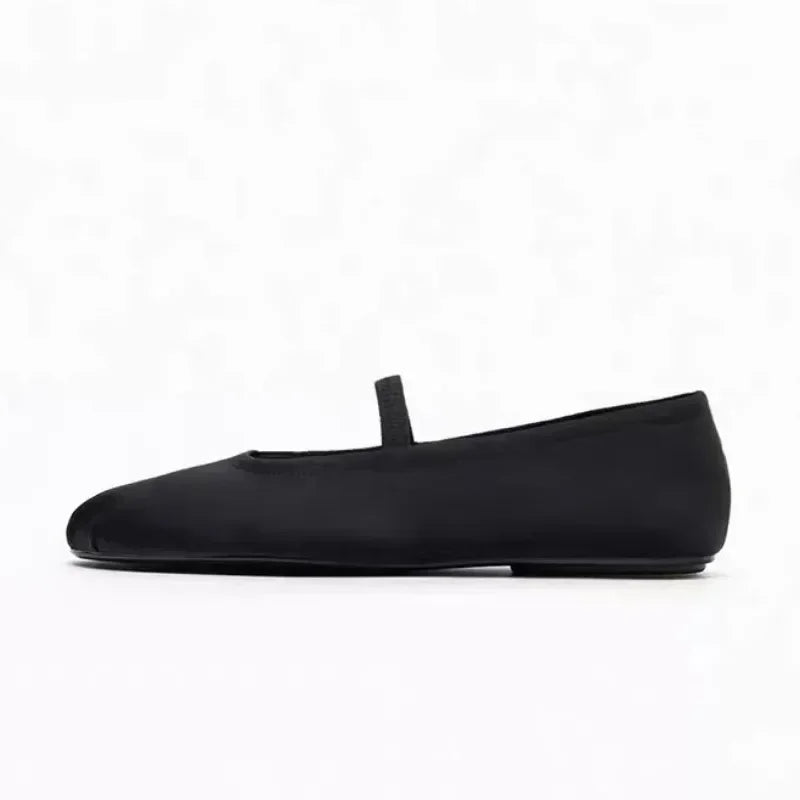 Aiertu  -  Designer Women Mary Jane Shoes Soft Sole Casual Outdoor Autumn High Quality Silk Shallow Ladies Ballet Flats Zapatos Mujer Aiertu