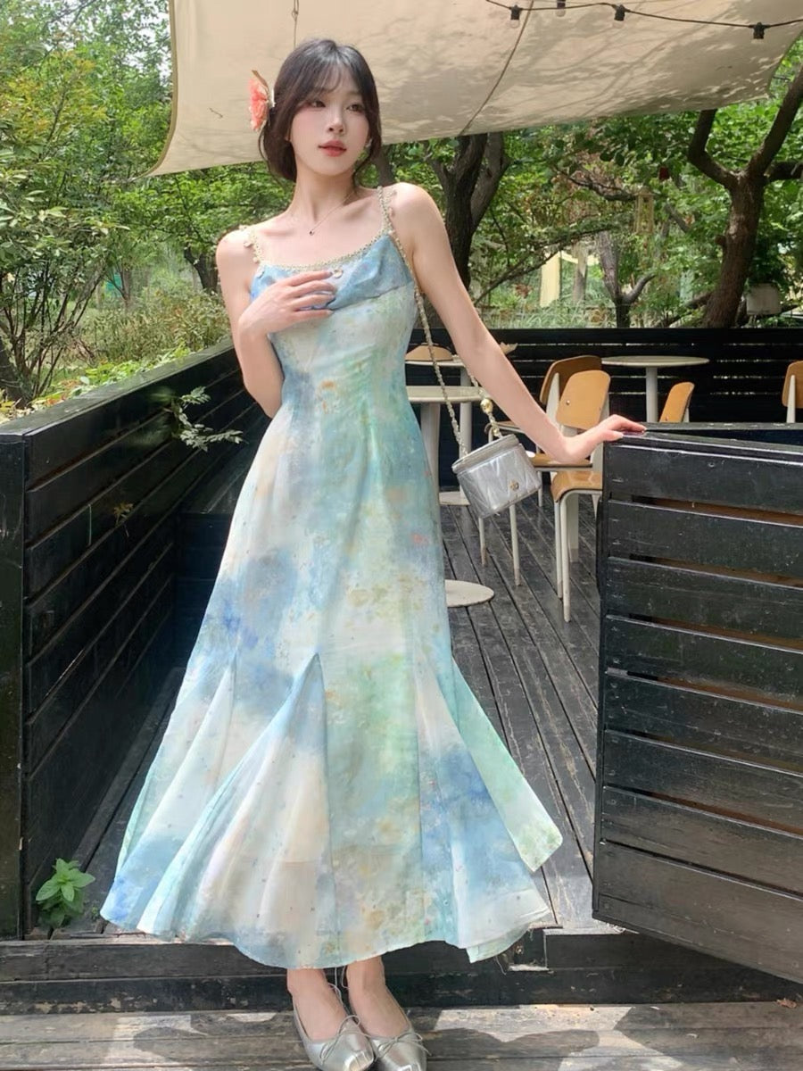 Aiertu  Sea Siren Ethereal Essence Style Dress Aiertu