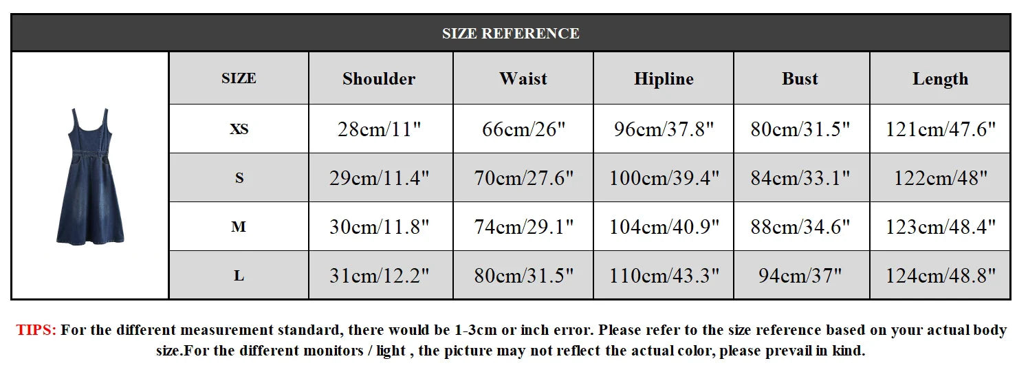 Aiertu  -  Women Fashion Denim Blue Side Zipper Backless Midi Dress Vintage Straps Square Collar Female Chic Lady Dresses Aiertu