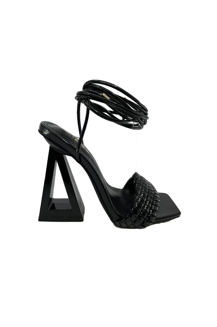 Aiertu  Future - Lace Up Block High Heels Aiertu