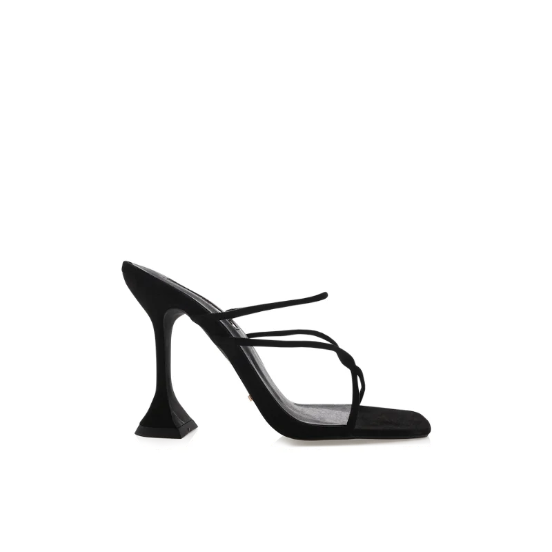 Aiertu  -  Summer Pumps Sexy high heels Slippers Sandals Shoes Women Thin High Heels Square Toe Sandal Lady Pump Shoes Mules white Aiertu