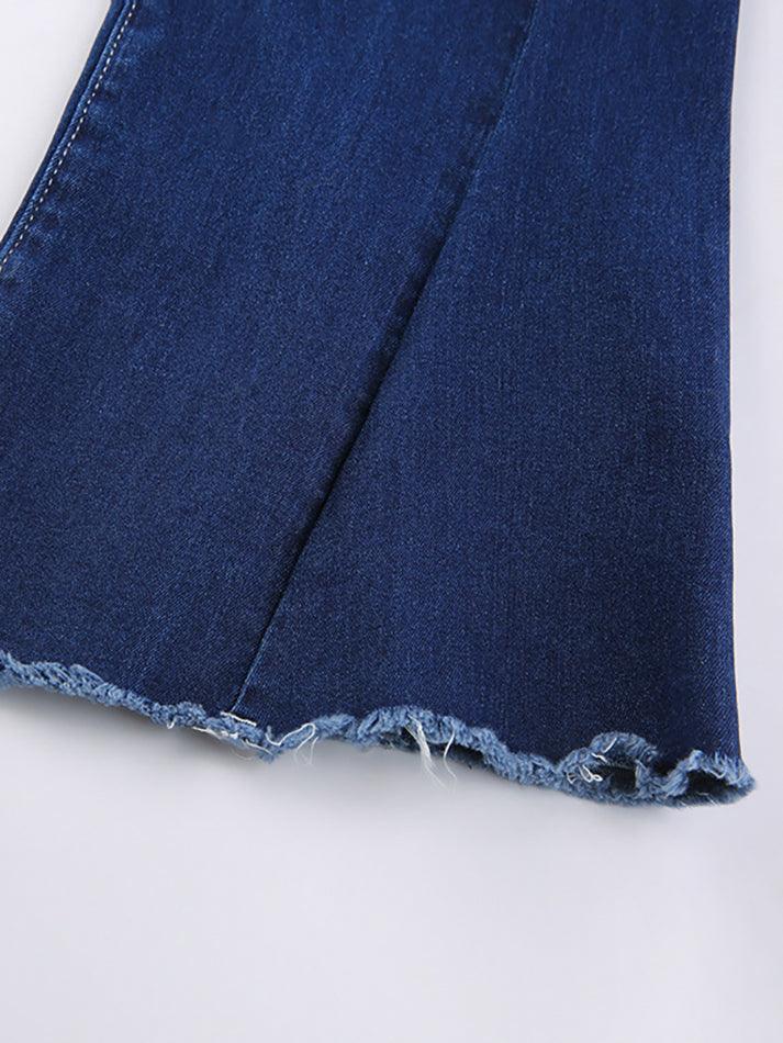 Aiertu  Classic High Waist Flare Jeans Aiertu