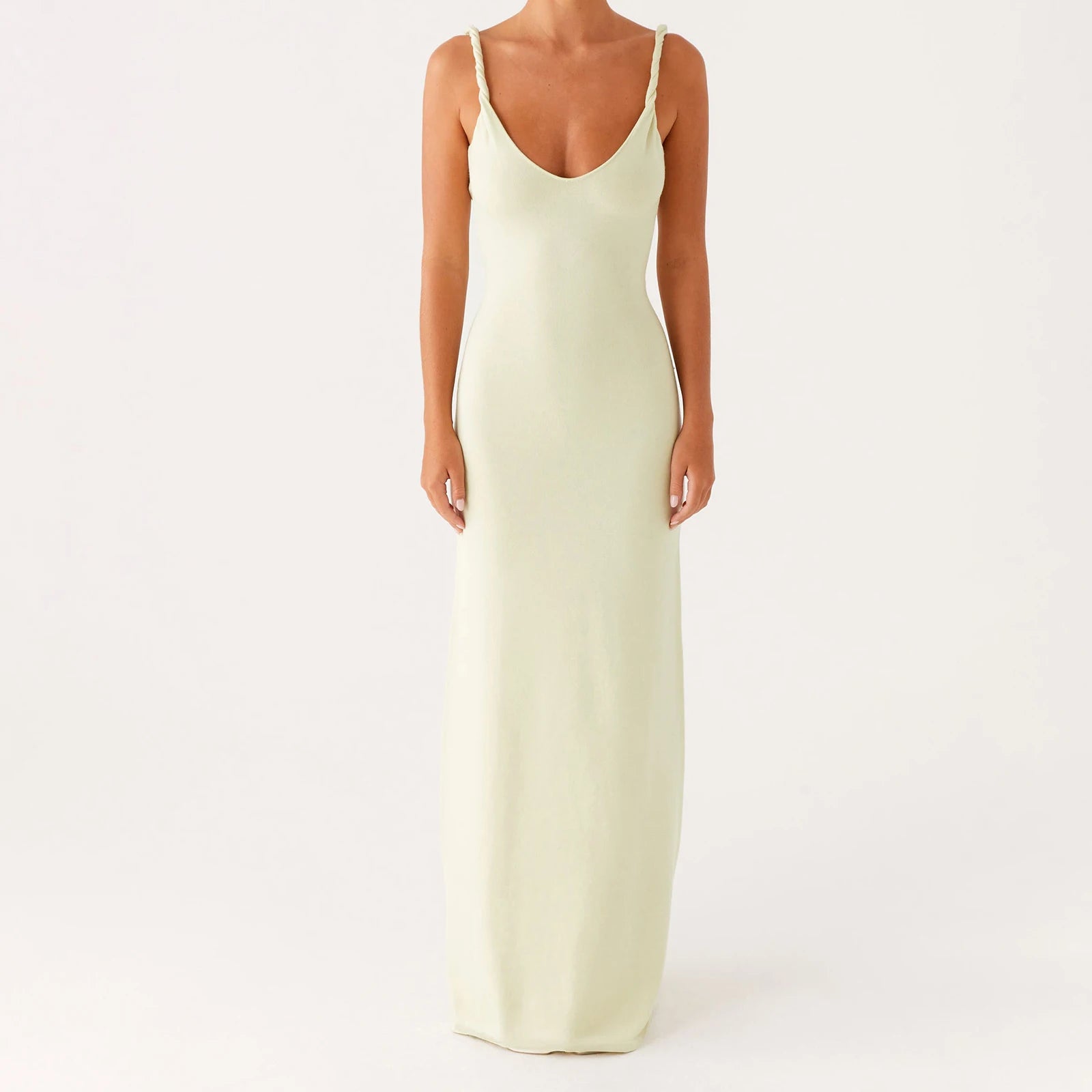 Aiertu  Women Elegant Backless Spaghetti Strap Long Dress Slim Fit Sleeveless Cutout Back Maxi Dress Formal Cocktail Sundress Aiertu