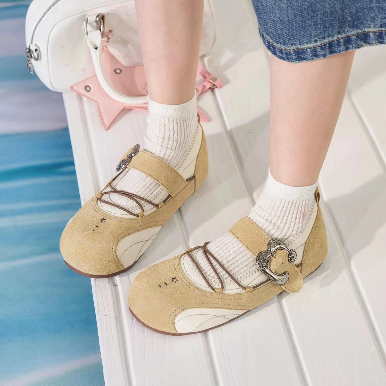Aiertu  -   New Women Flat Marie Janes Shoes Designer Sandals Casual Loafers Woman SneakersSummer Shallow Trend Dress Sandalias Mujer Aiertu