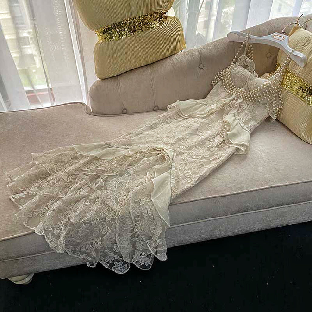 Aiertu  Baroque Pearl Royalcore Statement Dress Aiertu