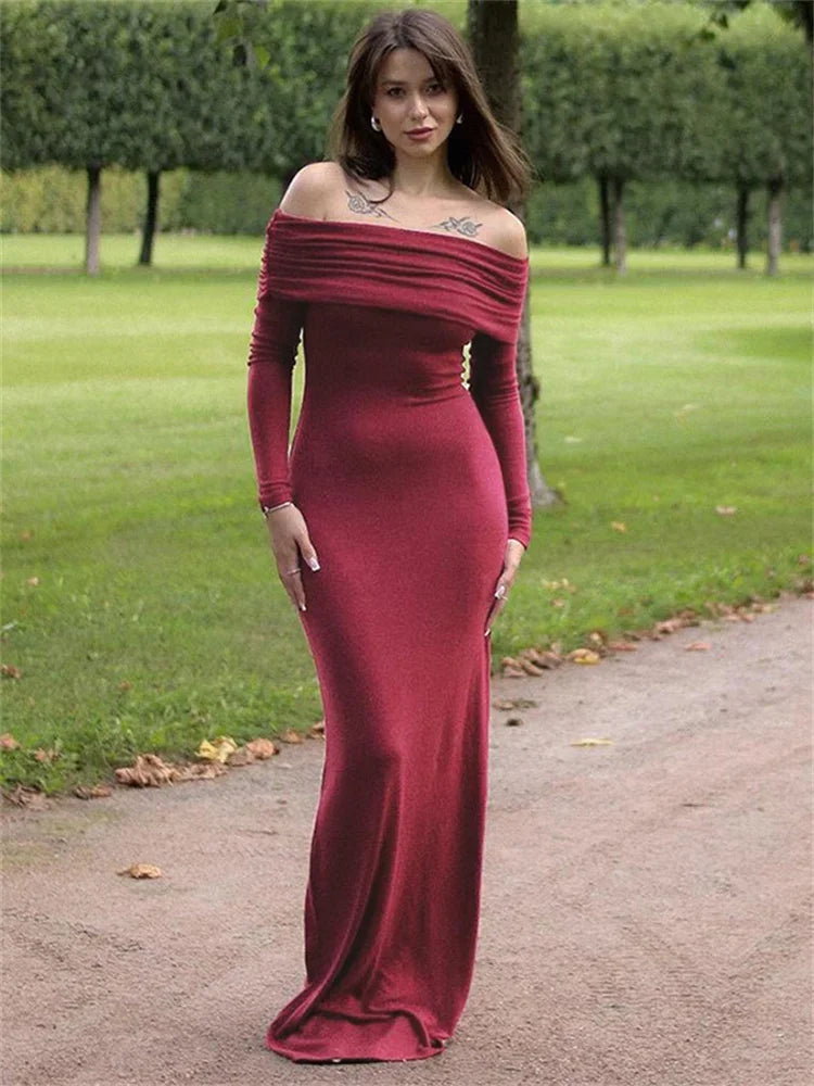 Aiertu  -  Backless Fashion High Waist Maxi Dress For Women Patchwork Solid Elegant Streetwear Pleated Women's Sexy Long Dress 2026 Aiertu