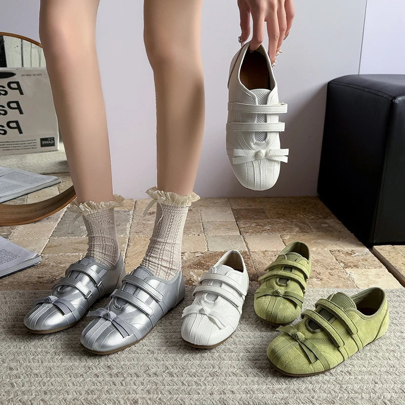 Aiertu  -  Summer Sneakers Bow Women Mary Jane Sports Shoes New Running Flats Casual Sandals 2026 Fashion Walking Comfort Women's Shoes Aiertu