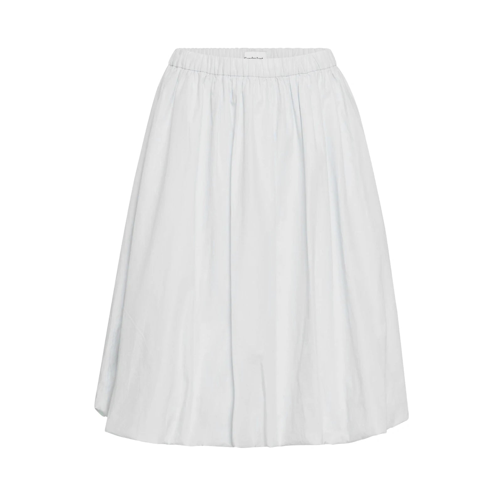 Aiertu  -  Women Bubble A-Line Skirt Casual Summer Solid Color Elastic Waist Gothic Midi Skirt for Beach Vacation Club Streetwear Aiertu