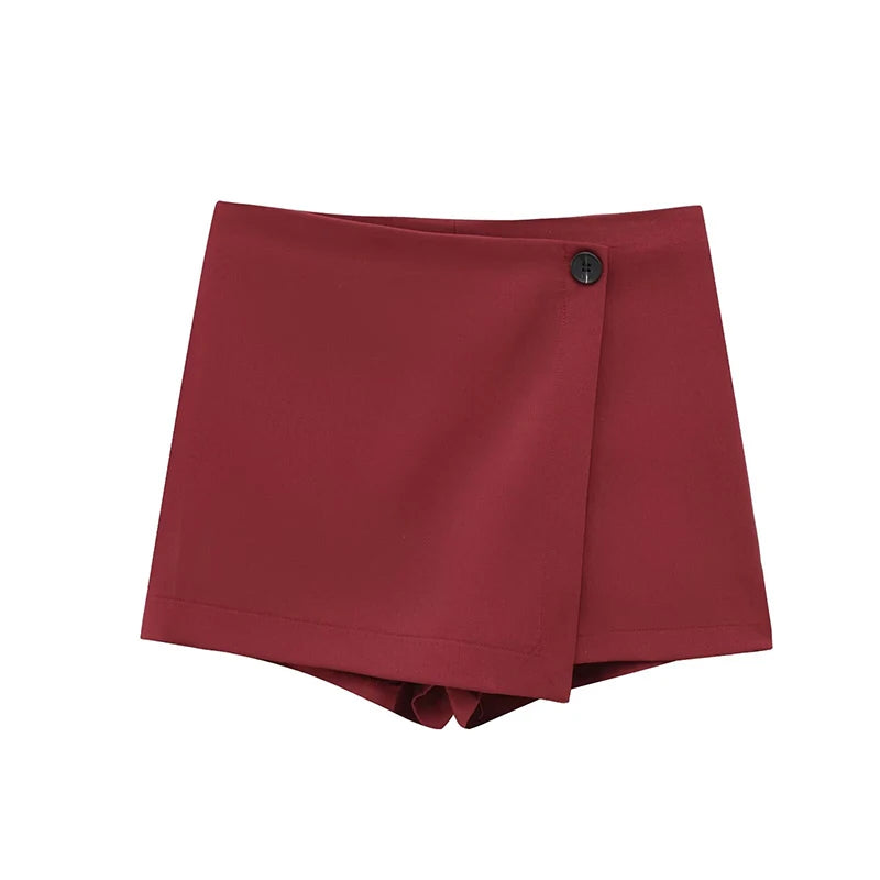 Aiertu  -  New Fashion Women Solid High Waist Wrap Elegant Shorts Skirts Aiertu