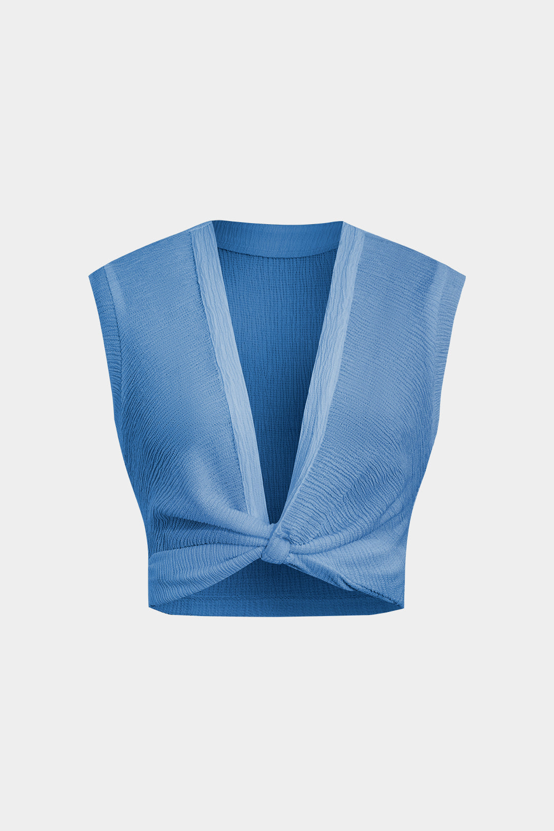 Aiertu  Twist Knot V-Neck Tank Top Aiertu