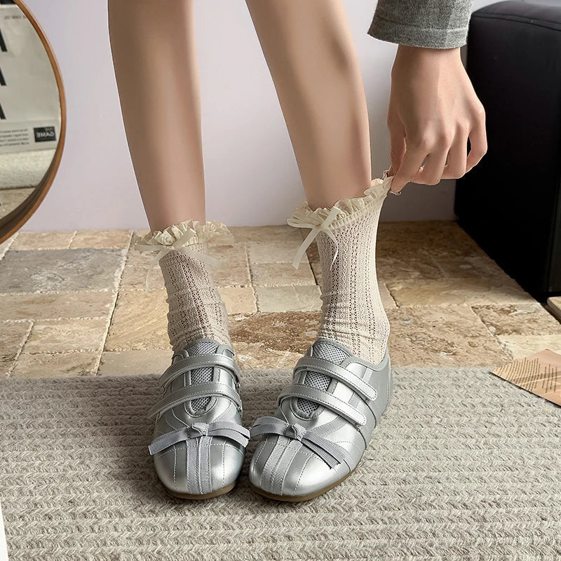 Aiertu  -  Summer Sneakers Bow Women Mary Jane Sports Shoes New Running Flats Casual Sandals 2026 Fashion Walking Comfort Women's Shoes Aiertu
