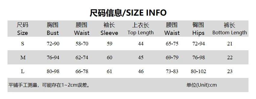 Aiertu  -  Homewear Two Piece Outfits for Woman Spring Summer Long Sleeve Button Crop T-shirt+Elastic Waist Mini Shorts Casual Suits Aiertu