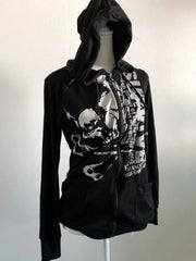 Aiertu  -  Y2K Harajuku Oversized Pattern Print Fashion Design Gothic Sports Hoodie Casual Loose Thick Jacket Harajuku Jacket Aiertu
