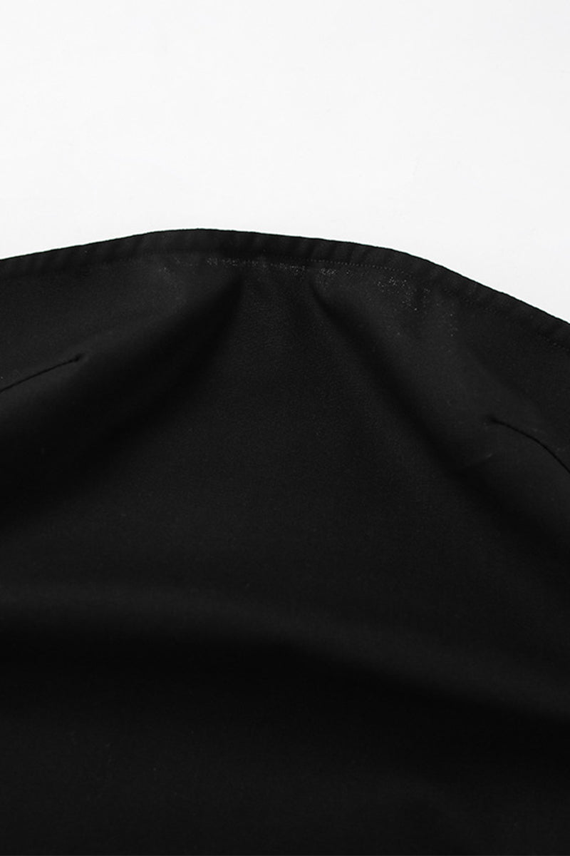 Aiertu  -Sexy Slit Zipper Strapless Tops aiertu