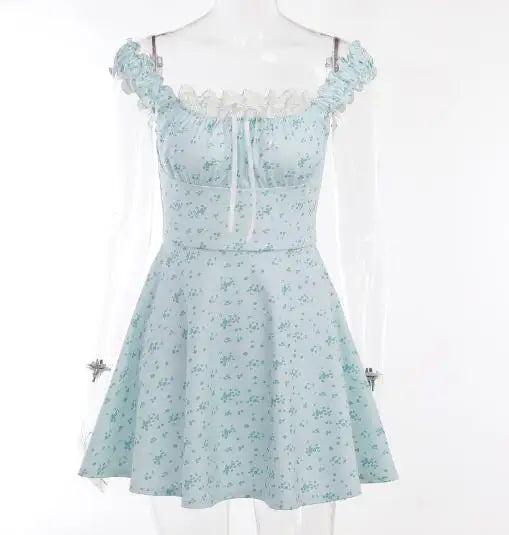 Aiertu  -  party look snspos Lace Japanese Sweet Lolita Dress Women Bow Pink Kawaii Party Mini Dresses Female Korean Fashion Dresse Summer Aiertu