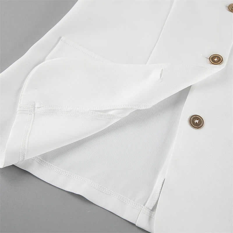 Aiertu  -  New Summer Women Vest Shirt Elegant Office Lady Tops Female Sleeveless White Shirt Stand Collar White Slim Tank 여성나시 Aiertu
