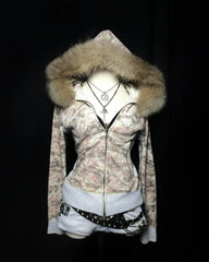Aiertu  -  Korean Style Light Colour Camouflage Element Aesthetic Warm Hoodies Slim Fit Winter Street Retro Simplicity Cardigan Women Tops Aiertu