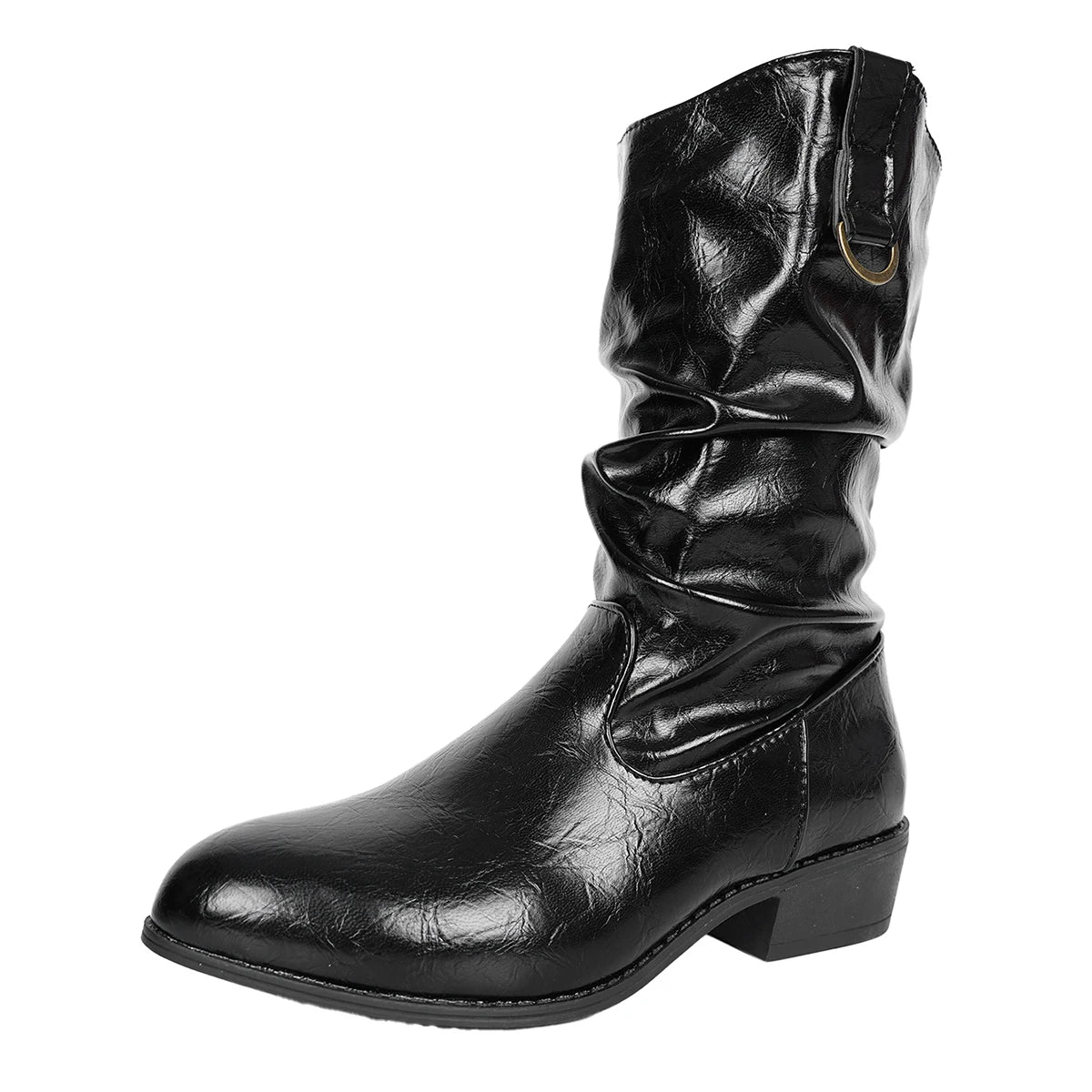 Aiertu    -  Pointed-toe Chelsea Women Boots Autumn Designer Fashion Ankle Goth Shoes Woman Mid Heels Chunky Motorcycle Zapatillas Mujer Aiertu