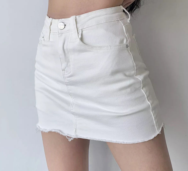 Aiertu - Edgy Gal Denim Skirt - new trend inspo - trashy outfits - dinner outfits Aiertu