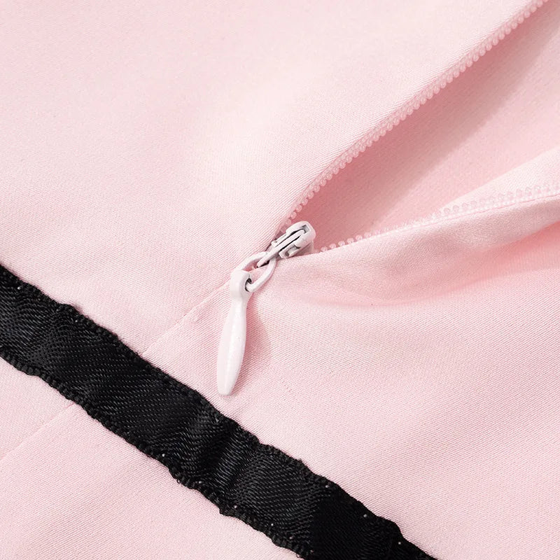 Aiertu  -  Patchwork Satin Sexy Square Collar Lace Women Dress Spaghetti Strap Mini Dress Female Spring Slim Elegant Party Clubwear Aiertu