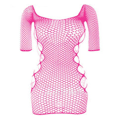Aiertu Sexy Female Dress Sleepwear Long Sleeve Clothes Ladies Summer Fishnet Short Net Skirt Lingerie Women Aiertu