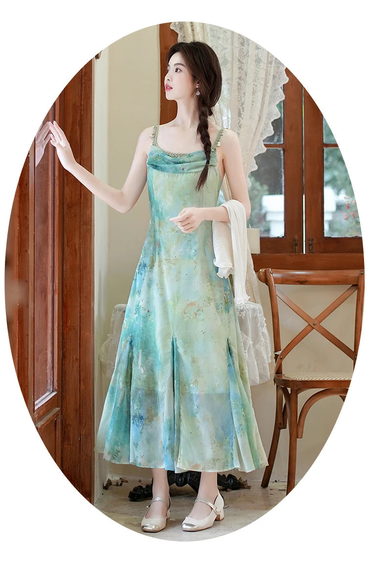 Aiertu  Sea Siren Ethereal Essence Style Dress Aiertu