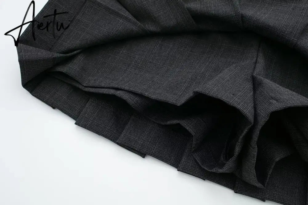 Female Fashion Textured Wild Folds Skirt Sweetwear Skirt Women High Waist Trend With Belt Tight Mini Skirt Y2k Aiertu