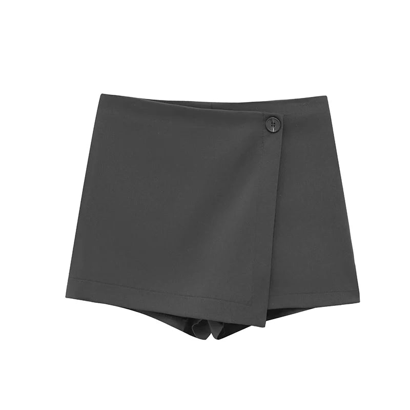 Aiertu  -  New Fashion Women Solid High Waist Wrap Elegant Shorts Skirts Aiertu