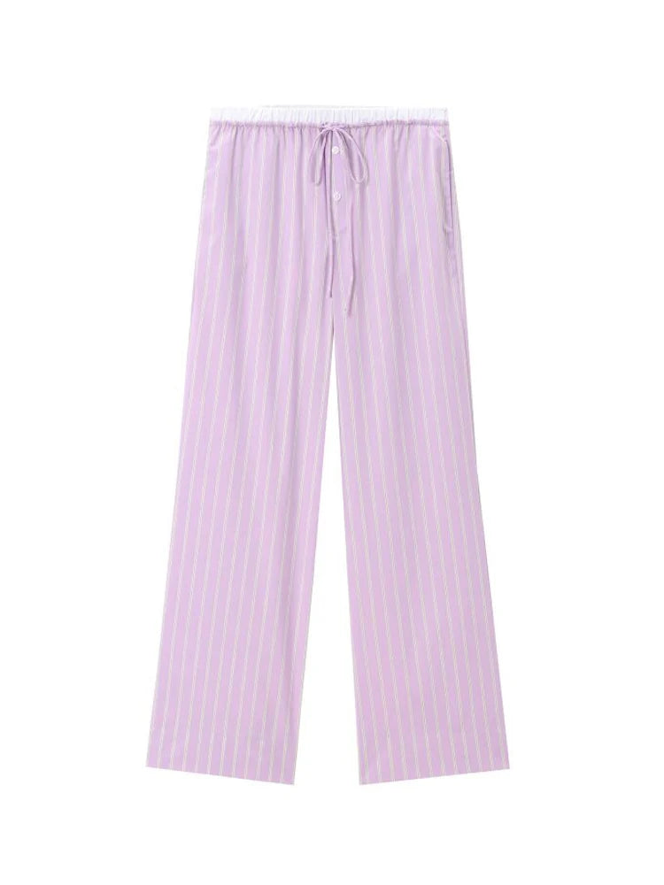 Aiertu  -  Women Summer Striped 2-Pieces Sets Sweet Camis Tank Tops and Trousers Female Elegant Street Two Suits Clothing Aiertu