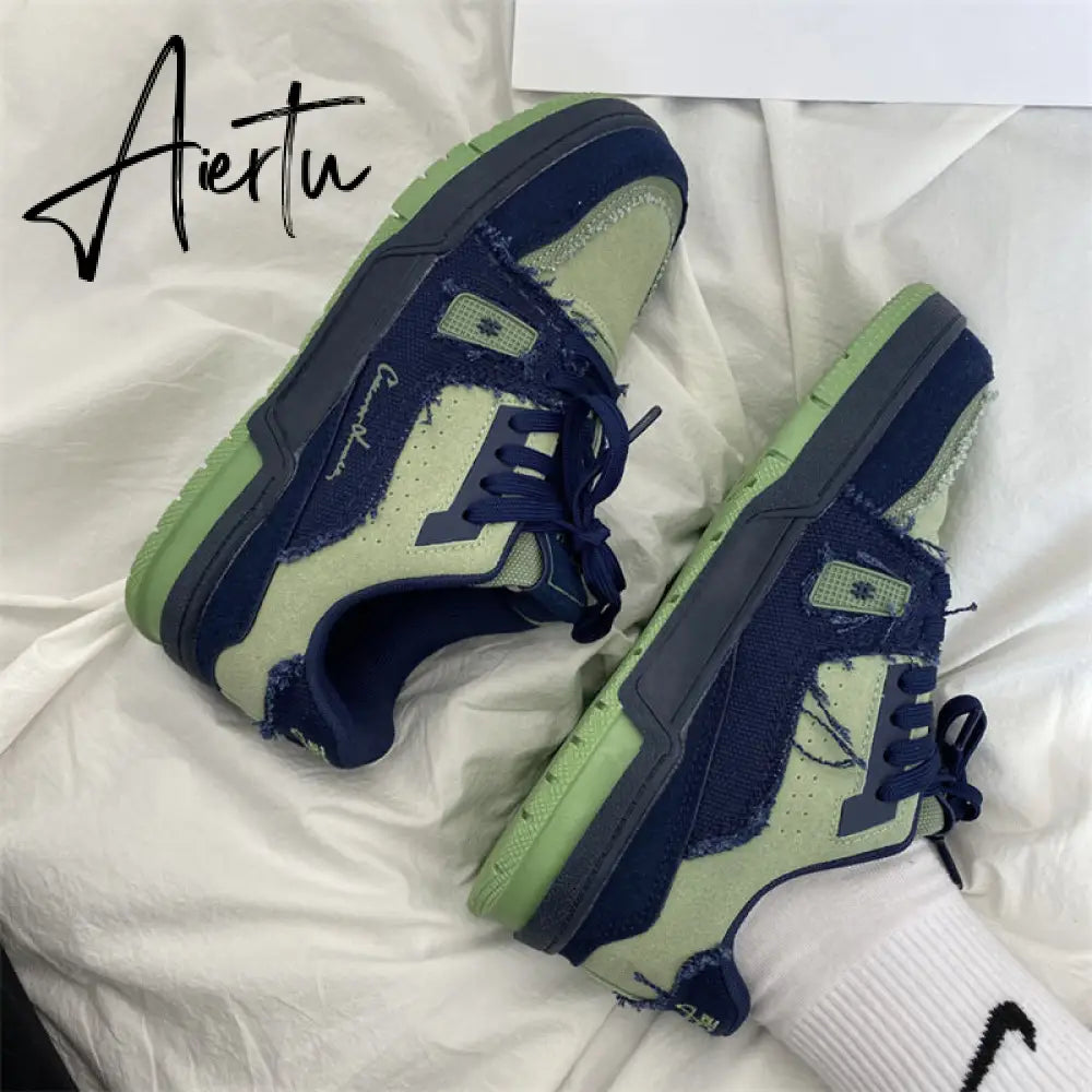 Harajuku Y2k Platform Shoes Women Canvas Korean Fashion Lace Up Sneakers Female Sports Comfortable Shoe Casual Flats Aiertu