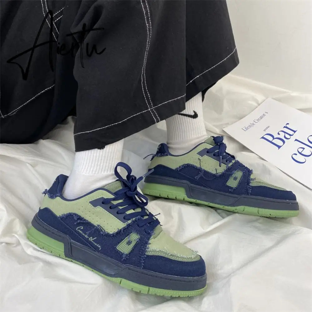 Harajuku Y2k Platform Shoes Women Canvas Korean Fashion Lace Up Sneakers Female Sports Comfortable Shoe Casual Flats Aiertu