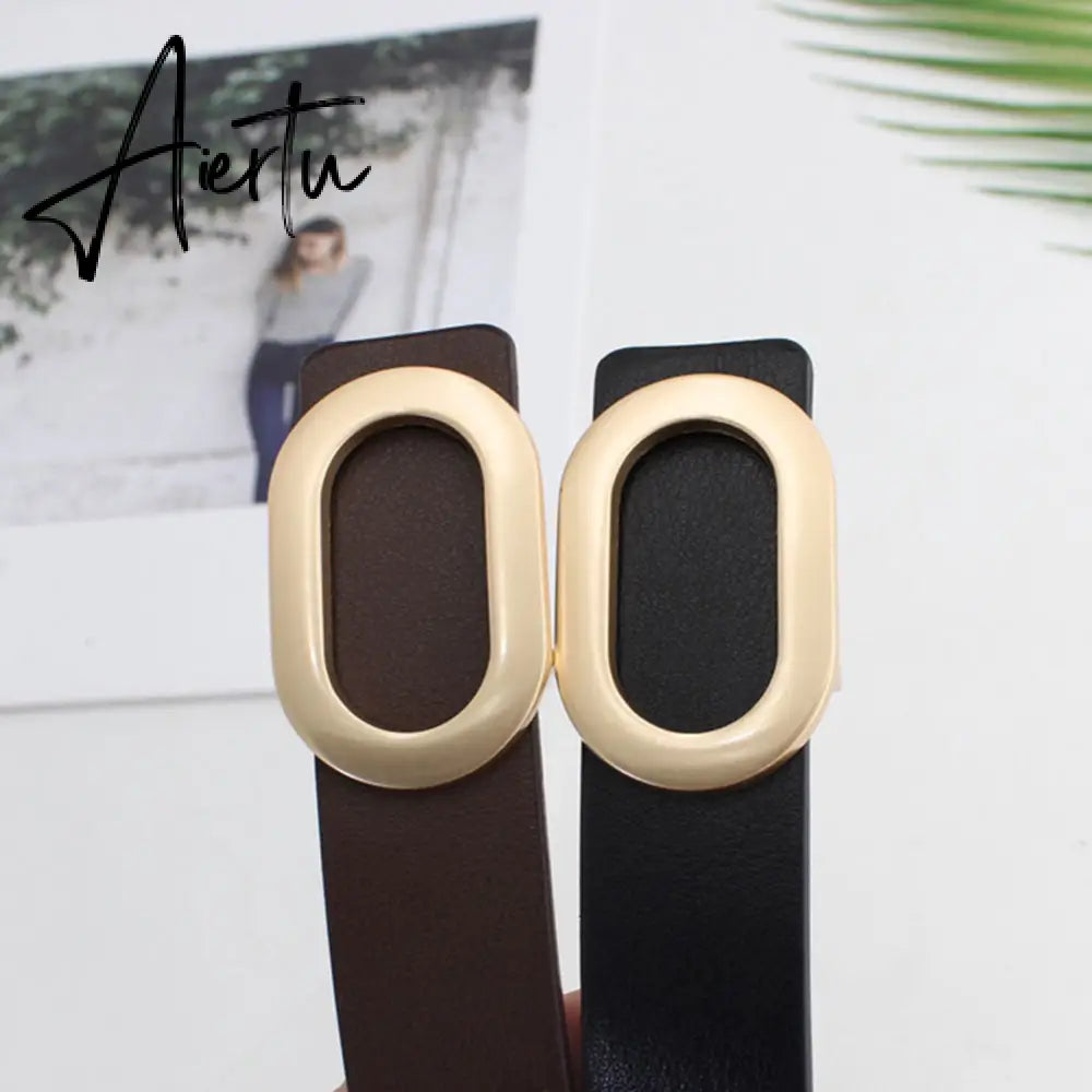 Hot Ladies Adjustable Thin Belts for Women Fashion Luxury Brand Designer Style Skinny Coat Jacket Dress Jeans Waist Belt Female Aiertu
