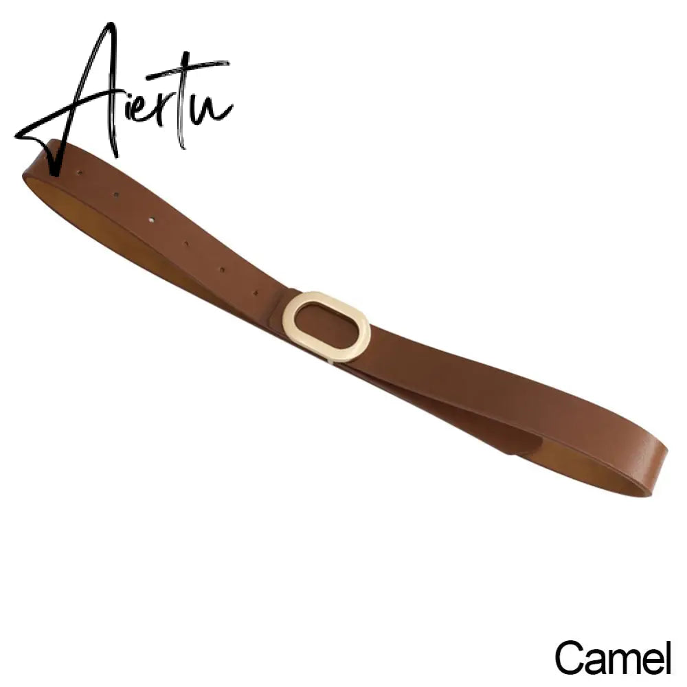 Hot Ladies Adjustable Thin Belts for Women Fashion Luxury Brand Designer Style Skinny Coat Jacket Dress Jeans Waist Belt Female Aiertu