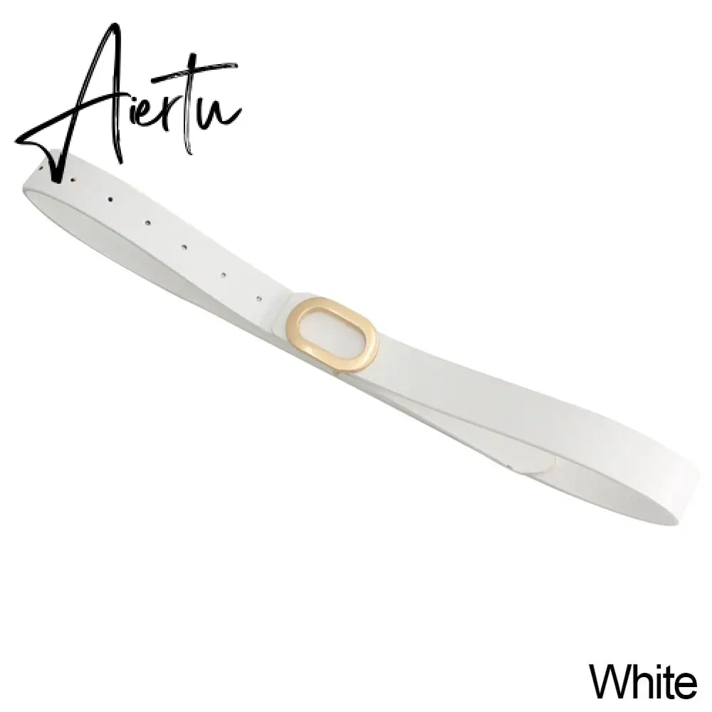 Hot Ladies Adjustable Thin Belts for Women Fashion Luxury Brand Designer Style Skinny Coat Jacket Dress Jeans Waist Belt Female Aiertu