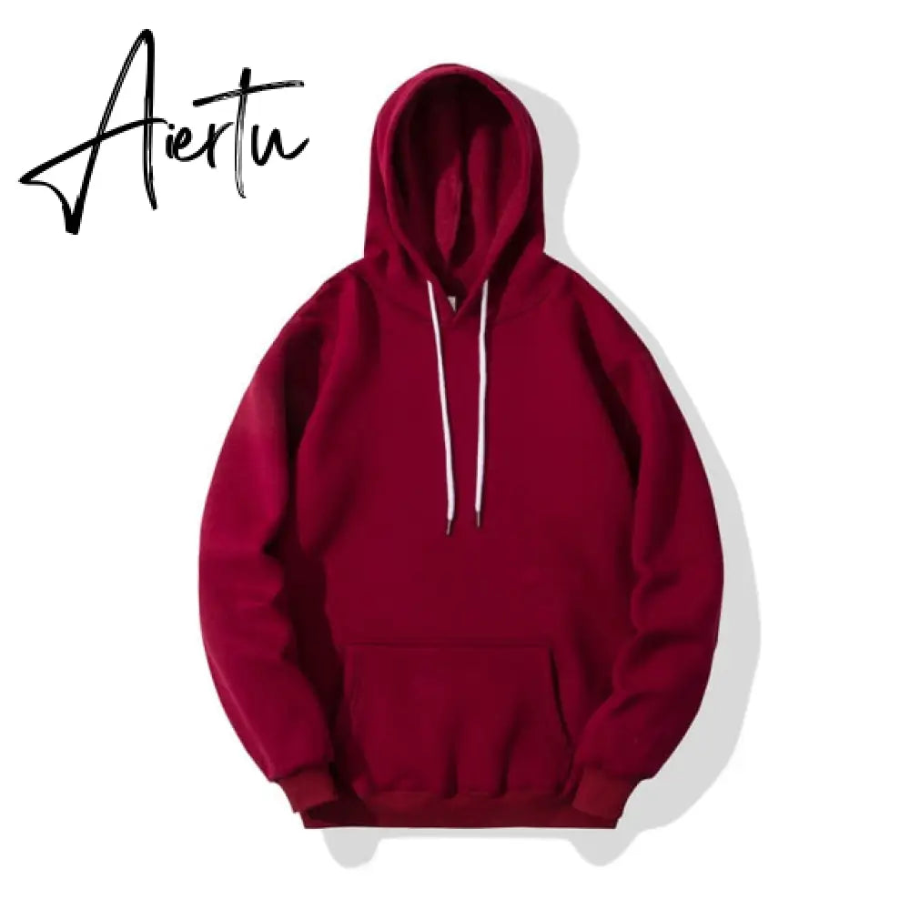 Hot Spring Autumn Fashion Brand Women and Men's Hoodies Male Casual Hoodies Sweatshirts Men Solid Color Hoodies Sweatshirt Tops Aiertu