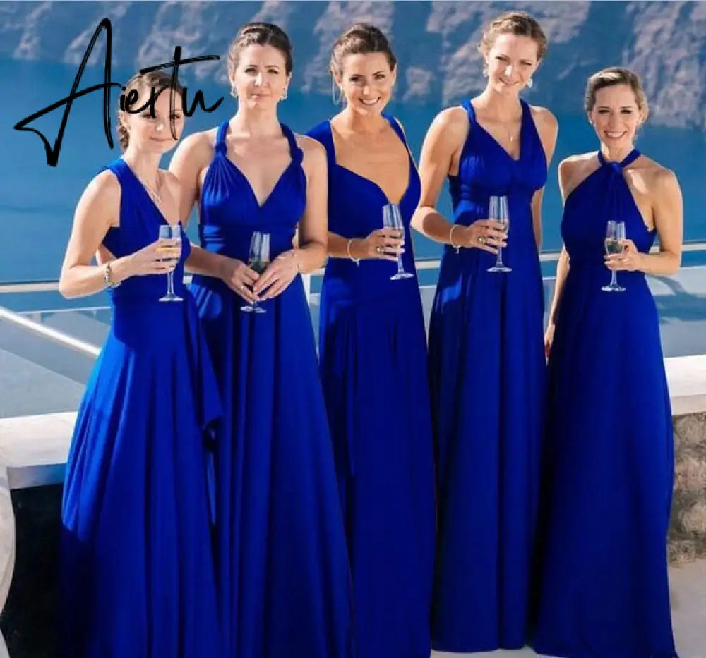 Ladies Sexy Women Maxi Club Dress Bandage Long Party Multiway Swing Dress Convertible Infinity Robe Bridesmaids Boho Women Dress Aiertu