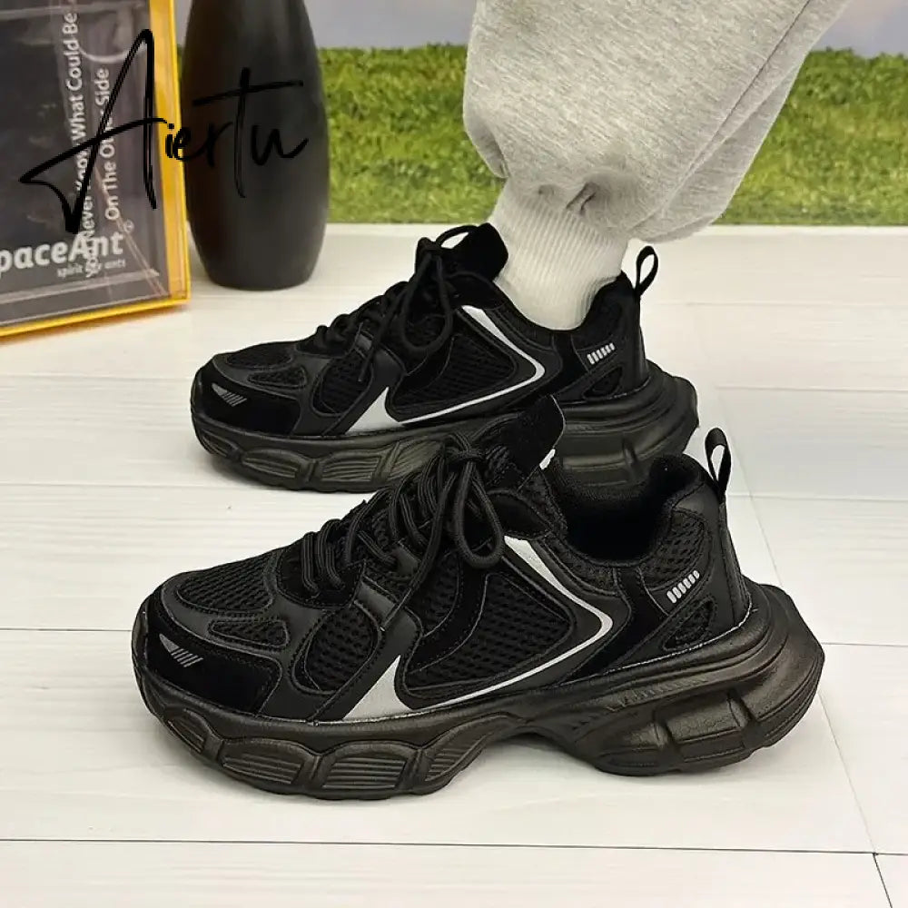 Men Women Sneakers Plus Size 41 42 43 Women's Casual Shoes Fashion Chunky Sneakers Woman Thick Sole Sport Shoes Big Size Shoes Aiertu
