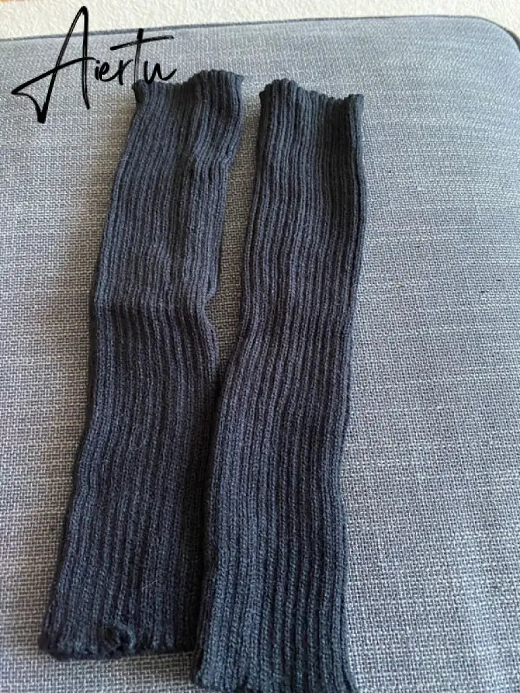New Japanese Lolita Sweet Girl Leg Warmer Knit Socks Wool Ball Knitted Foot Cover Cosplay Women Autumn Winter  Heap Heap Socks Aiertu