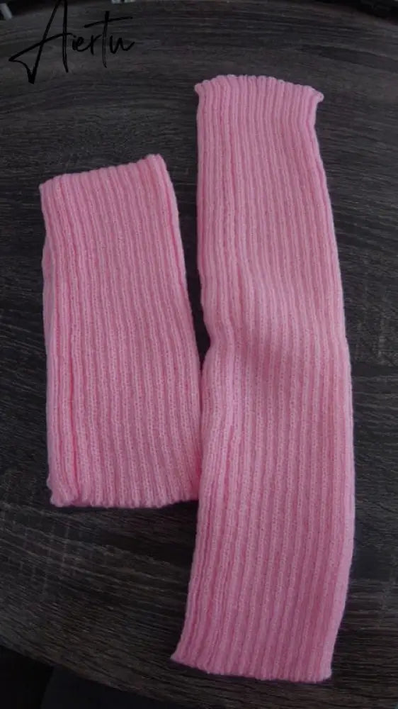 New Japanese Lolita Sweet Girl Leg Warmer Knit Socks Wool Ball Knitted Foot Cover Cosplay Women Autumn Winter  Heap Heap Socks Aiertu