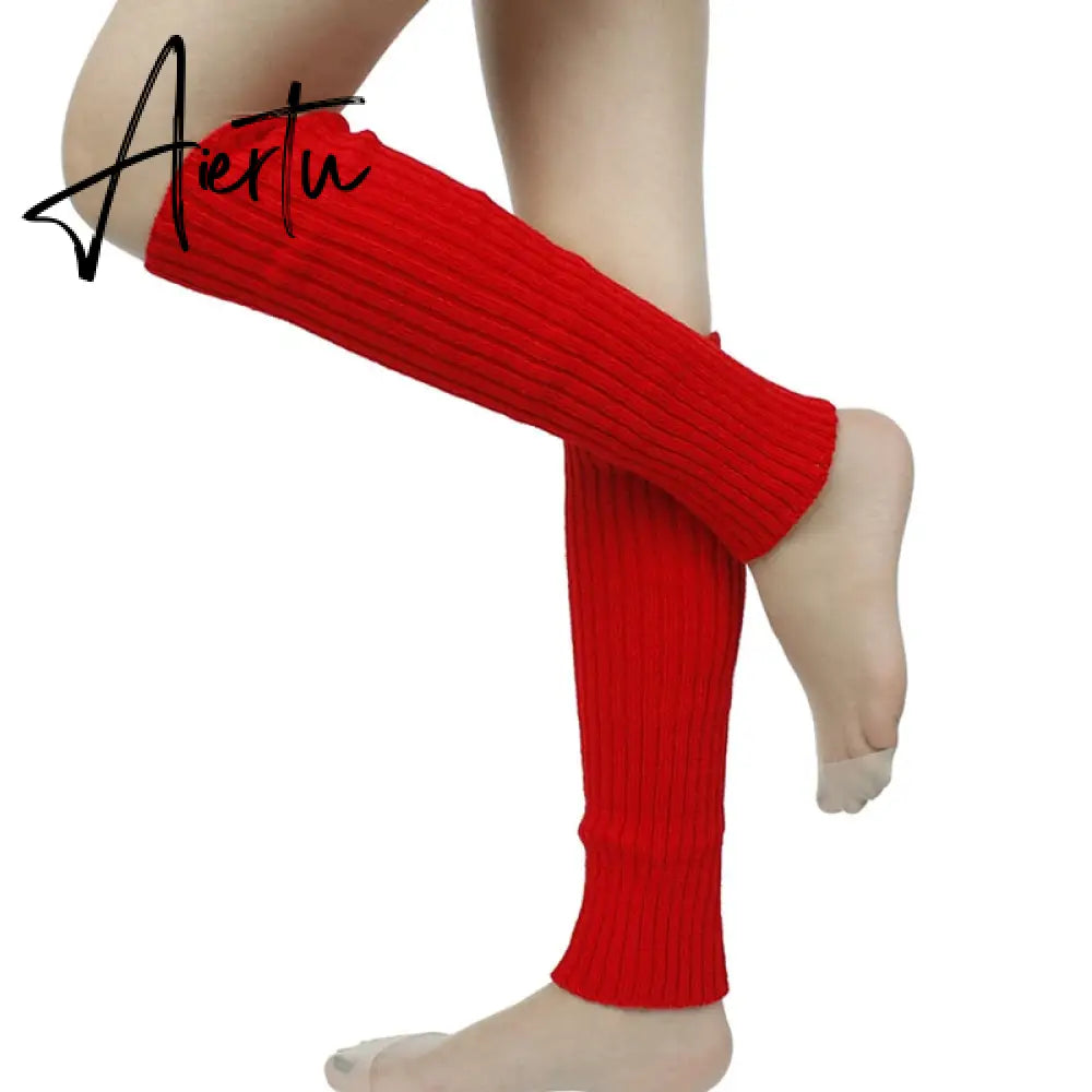New Japanese Lolita Sweet Girl Leg Warmer Knit Socks Wool Ball Knitted Foot Cover Cosplay Women Autumn Winter  Heap Heap Socks Aiertu